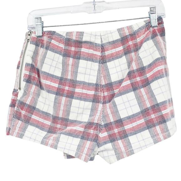 Silence + Noise Urban Outfitters Red White and Blue Plaid Corduroy Skort - Picture 4 of 6